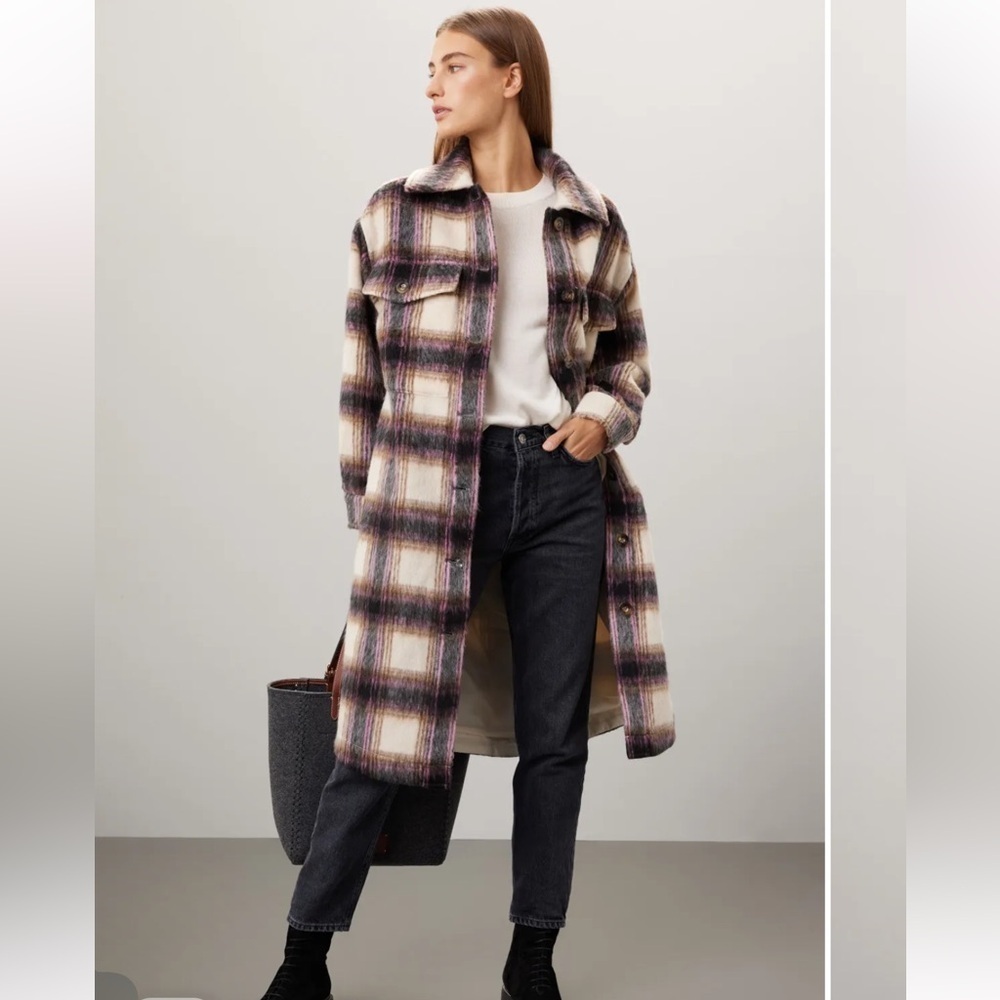 Peter Som oversized Plaid jacket
